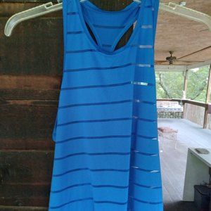Athletic shirt women size Small blue